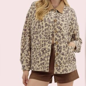 entro Cheetah Print Barn Jacket
